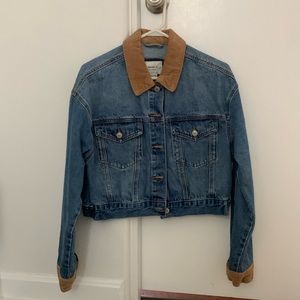 Forever 21 Jean Jacket w/ Corduroy Detailing